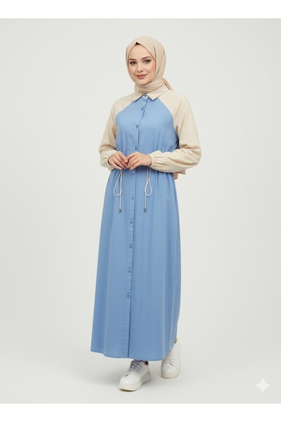 Kırmızı iz Tesettür spor elbise spor gömlek elbise