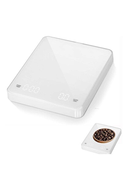 Generic Digital Coffee Scale, Pour-Over Coffee Scale with Timer, 0.1g High Precision Espresso Scale with Tou