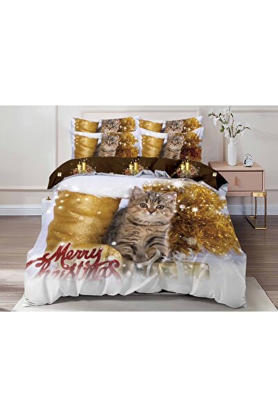 naniland.ro Christmas bed linen without elastic 6 pieces Snow CR006