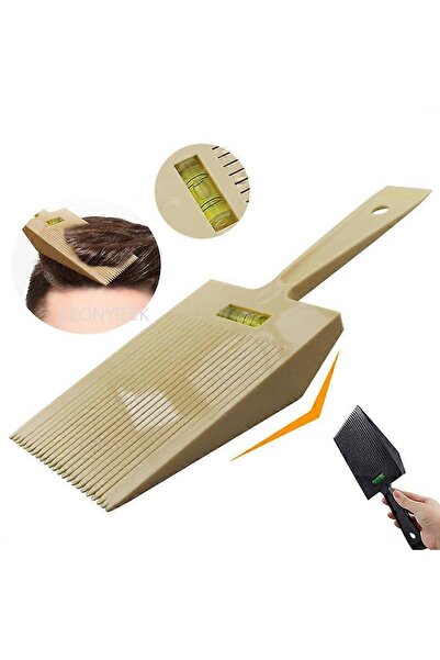 FIVIONT Profesyonel Düz Üst Saç Tarağı – Su Terazili Flat Top Kılavuz Tarak, ...