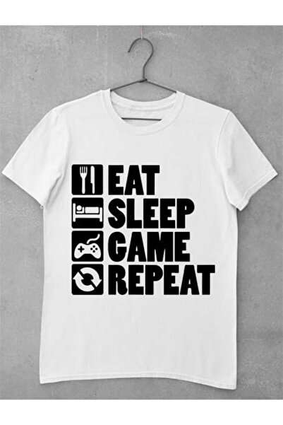 GRIZZLY SHOP.RO Tricou Femei Eat Sleep Game Repeat
