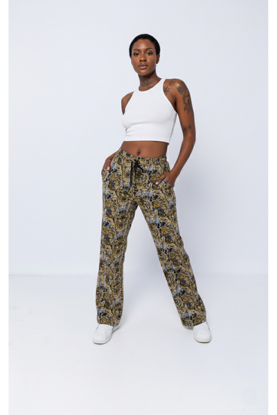 El dueno Classico Series Dorado Gold-Black Old School Streetwear Unisex Sweatpants