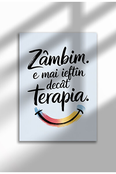 21mxm Unframed Romanian Quote Canvas Poster - Digital Print - Zambim