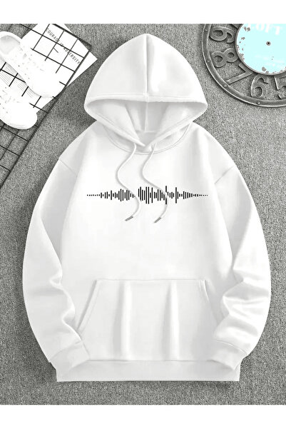 ALEYZA MODA هوديي للرجال من سيس ويف مطبوع بغطاء رأس