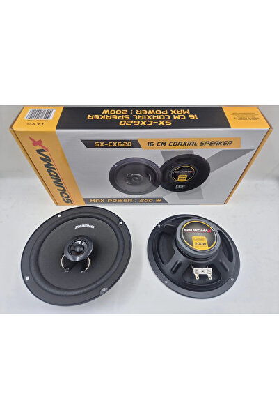 Soundmax 16cm Hoparlör - SX-CX620 Kapı Hoparlörü - 16cm Koaksiyel Hoparlör