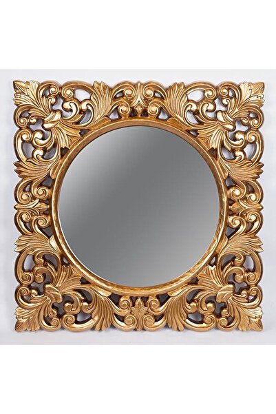 EUROLAMP oglindă cu ramă aurie 90x90 cm