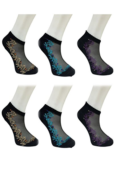 MYS GRUP TEKSTİL Șosete de vară subțiri din bumbac moale piese pentru femei, ...