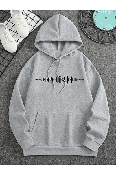 ALEYZA MODA هوديي للرجال من سيس ويف مطبوع بغطاء رأس