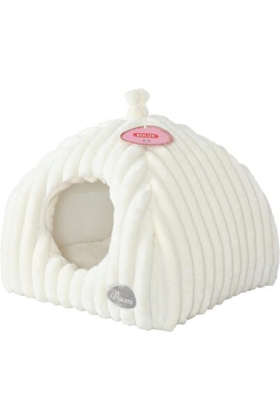 Zolux Naomi Cat Igloo with Removable Cushion, Beige, 40 cm