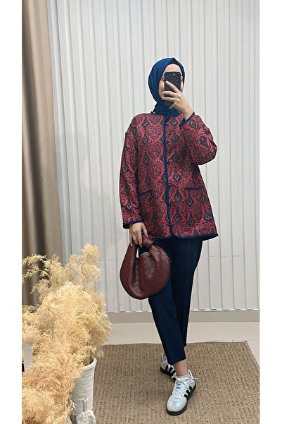 MERVE TESETTÜR Bag Cepli Ethnic Patterned Jacket
