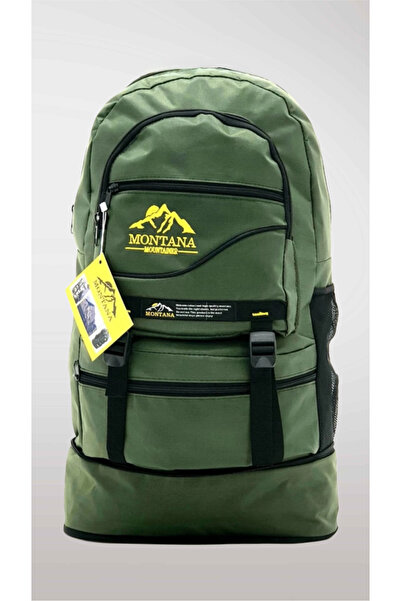 KY Montana Mountainer Green 55+10 Liter Bellows Waterproof 4 Compartment Trav...