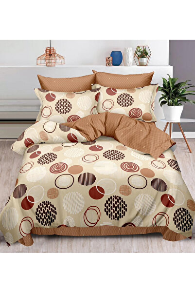 Pucioasa Double bed linen set, reversible design, 6-piece, thick finet (SR-480)