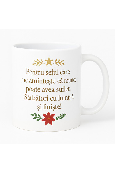 OEM Cana cadou pentru seful, de craciun, Tipo-Art