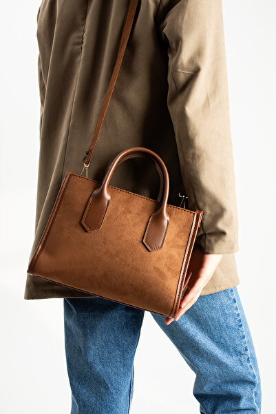 Butik Tacca Maven Model Suede Women's Hand and Shoulder Bag