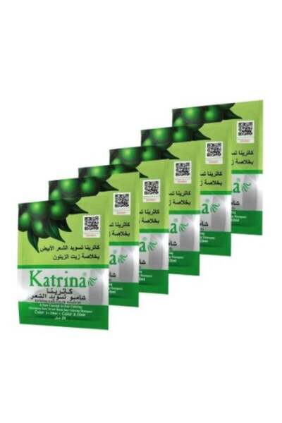 Katrina hair darkening shampoo with olive oil extract pack of 6 x 20ml