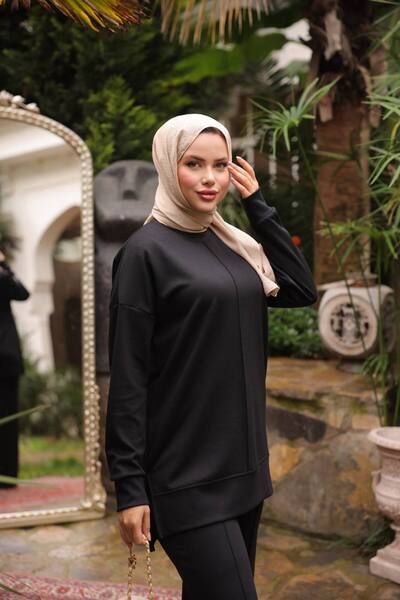 JESSE STORY Women's 2-Piece Set Modal Fabric Bottom and Top Set