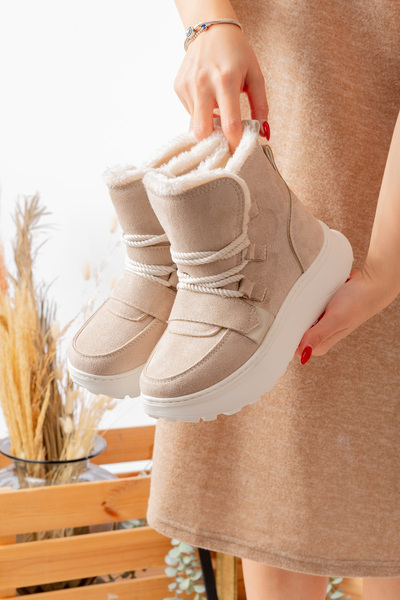 LEYDİ SHOES Jolie Fur Women's Boots