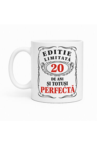 OEM Cana cu mesaj EDITIELIMITATA, 20 ani, Tipo-Art