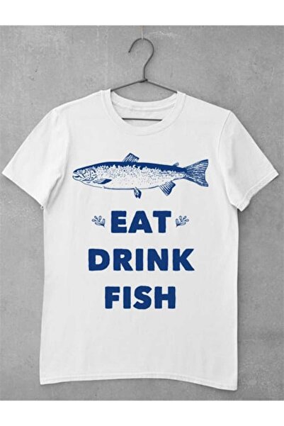 grizzly shop Eat Drink Fish T-shirt