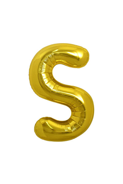 SDEPOT Balon folie metalică ®, litera S, auriu, 40 cm
