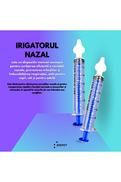 SDEPOT ® syringe-type nasal irrigator, for washing the nose, cleaning the sinuses