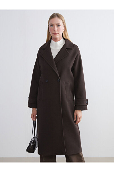 LC Waikiki Jacket Collar Women's Stamp Coat