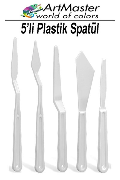 Artmaster Set plastičnih lopatica 5 komada za slikanje i skulpturu, fleksibil...