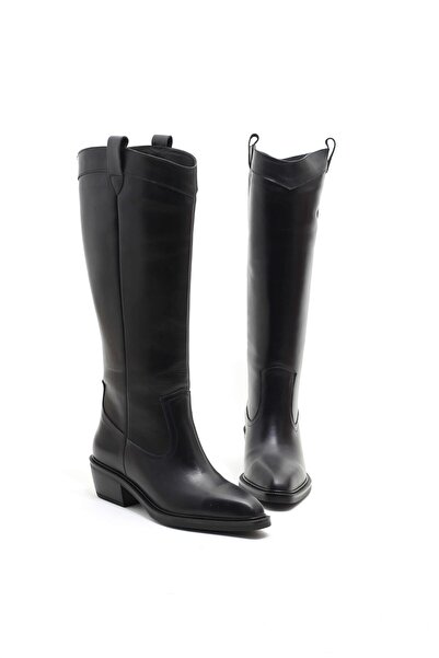 lizel LZ047 SİYAH RENK HAKİKİ DERİ KADIN ÇİZME