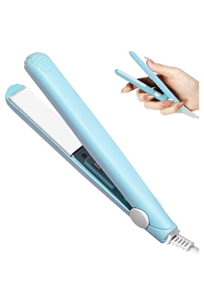 victiny MINISTYLE Mini Hair Straightener, Rapid Heating, Constant 190℃, 17x2x3 cm - Blue