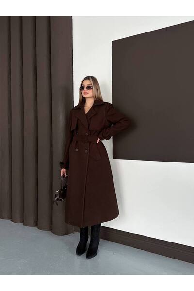 Bella Breeze Women's Belted Lined Premium Imported Fabric Cape Coat