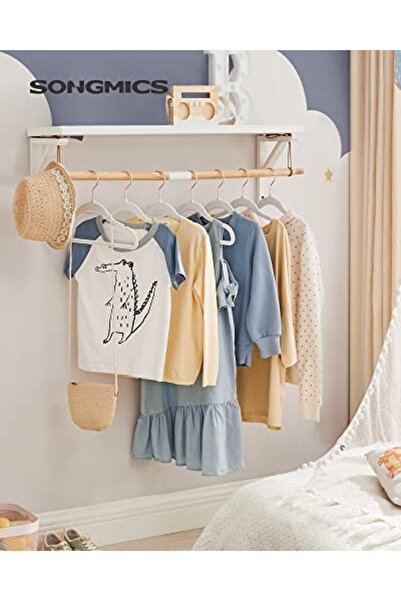Talis Set of 50 velvet hangers for children, Songmics, White, 30x0.5x20.5 cm