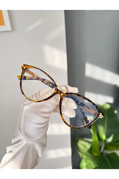 LOOKUP NEW Cat Eye Cat Eye Bone Transparent Women Men Unisex Blue Light Protecting Screen Glasses Eyewear