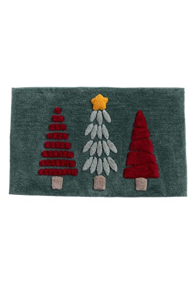 Nef Nef Homeware Nef-Nef Christmas Trees Entrance Mat 50x80 cm green