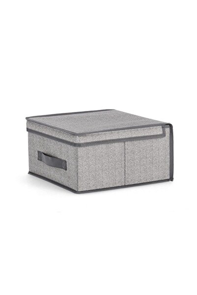 Bizzotto Tidy Storage Box Grey 30x30