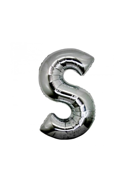 INURA GLOBAL بالون حروف فويل فضي اللون 1 متر