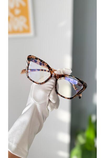 LOOKUP NEW Cat Eye Cat Eye Bone Transparent Women Men Unisex Blue Light Protecting Screen Glasses Eyewear