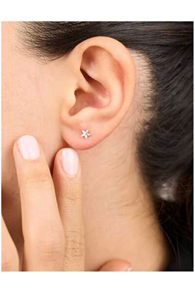 cmtgroup طقم أقراط ذهبية على شكل نجمة للنساء