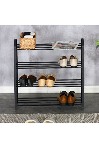 Talis Suport Pantofi Ramon 12 Perechi Negru 62x20x62 cm