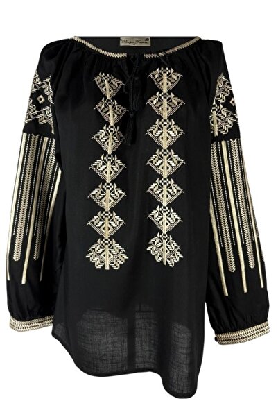rody's forever Women's blouse 025 black/gold , size 3XL