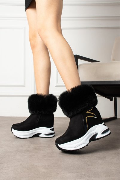 LEYDİ SHOES JENA GİZLİ TOPUK SÜET BOT