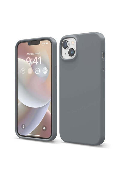 Casey Studios Husa Soft Silicone iPhone 14 Plus, Microfibra in Interior, de P...