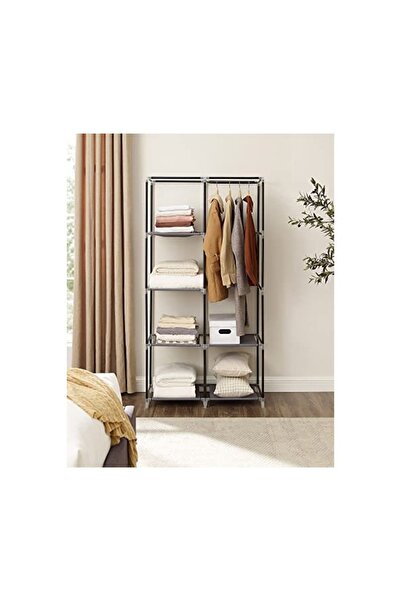Talis Folding wardrobe, Songmics, Grey, RYG84G, 88 x 45 x 168 cm
