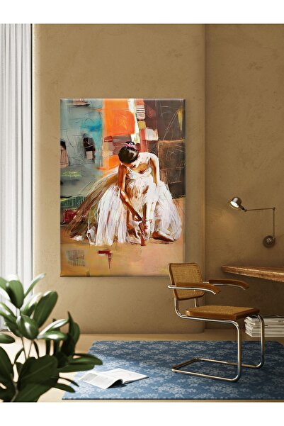 ESLEM Balerin Figürlü Sanatsal Kanvas Tablo – Kaliteli Baskı Modern ve Esteti...