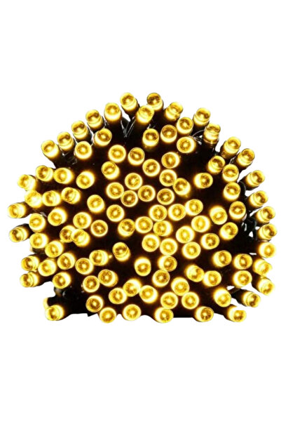 SIKS Solar Linear Christmas Light, 10 m, 100 LEDs, Outdoor, Solar Panel Charg...