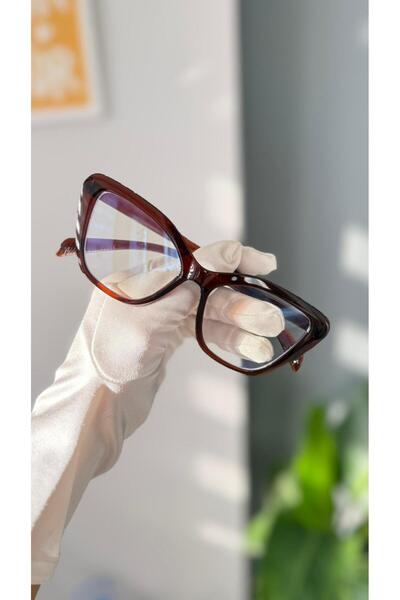 LOOKUP NEW Cat Eye Cat Eye Bone Transparent Women Men Unisex Blue Light Protecting Screen Glasses Eyewear