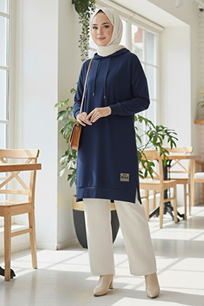 TOFİSA Armalı Vortex شق تونيك أزرق داكن - 27984-LACIVERT