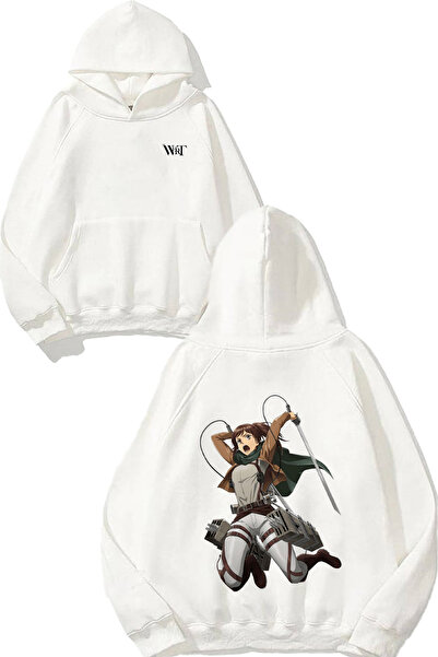 THEWERT Sasha Braus 2 Design Back Printed White Hooded Sweatshirt