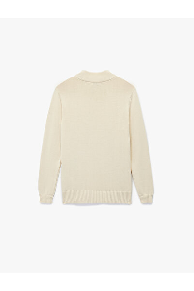 Koton Cotton Long Sleeve Half Zip Knitwear Sweater