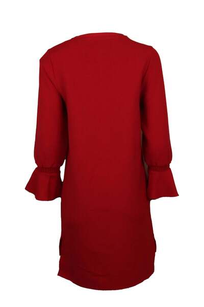 ONLY Maureen Loose Red Dress - L, Red, Polyester66%, Viscose 30%, Elastane4%