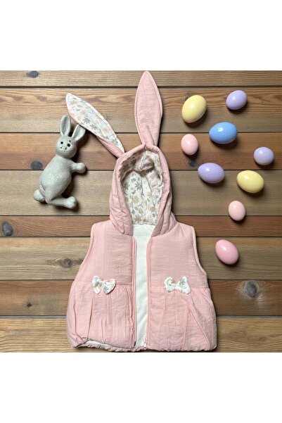 LOVE MAXX Rabbit Vest Dried Rose